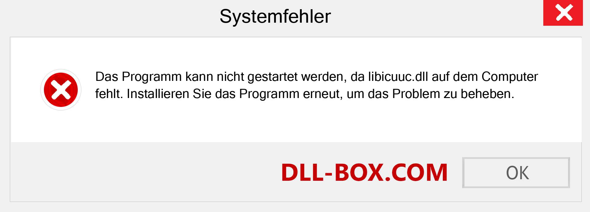 libicuuc.dll-Datei fehlt?. Download für Windows 7, 8, 10 - Fix libicuuc dll Missing Error unter Windows, Fotos, Bildern